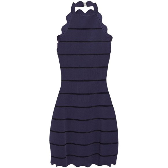 ✨8x HP✨Herve Leger Scallop Edge Mini Dress NWT - Picture 3 of 10